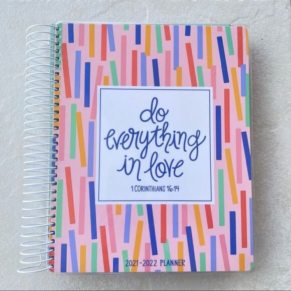 NWT Christian 2021-2022 Beautiful Religious Planner Do everything in Love - Picture 1 of 15